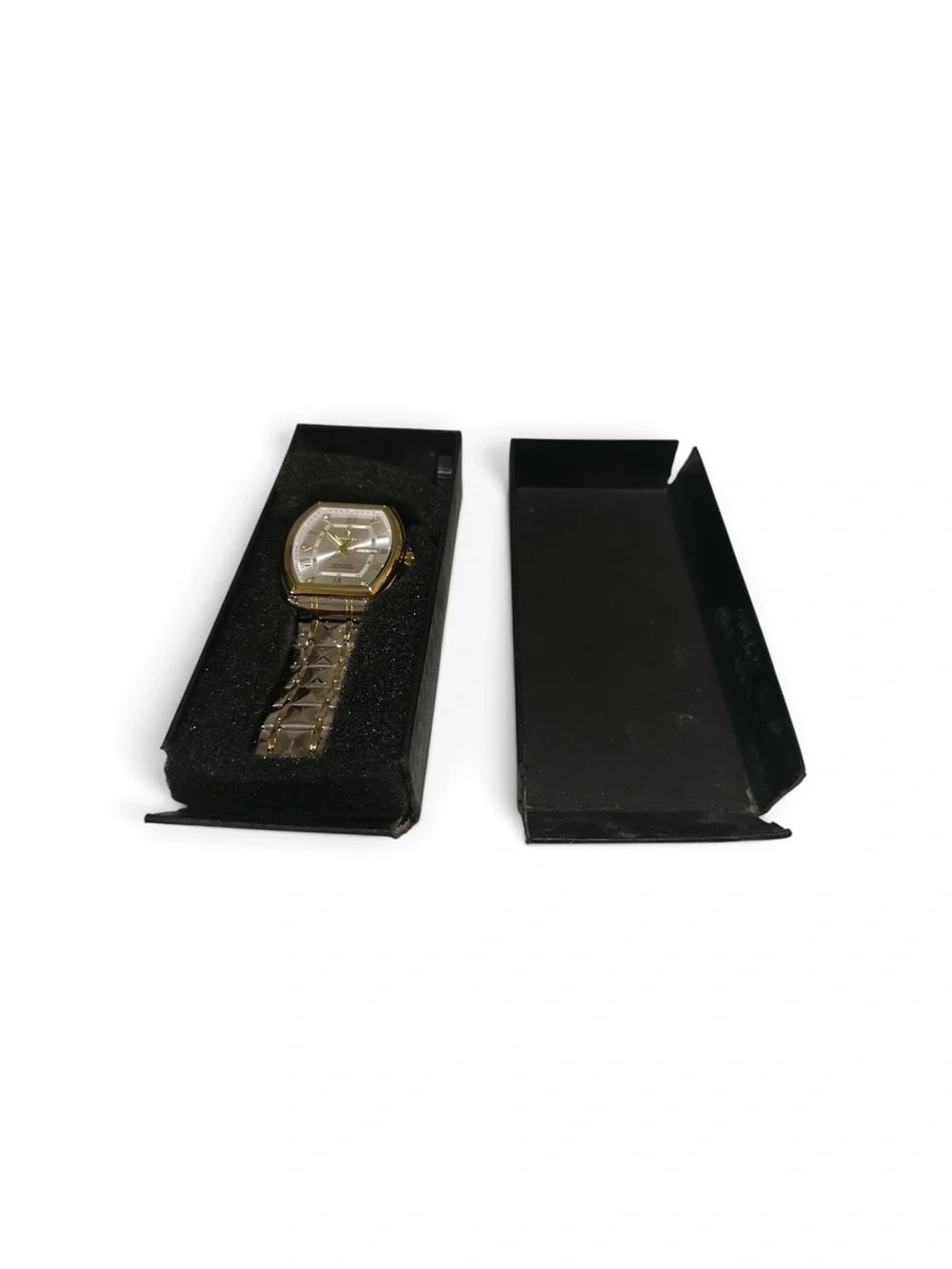 POEDAGAR Men’s Rose Gold Champagne Dial Day Date Quartz Watch